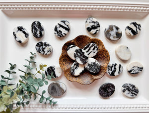 Tiger Calcite Flat Palm Stone
