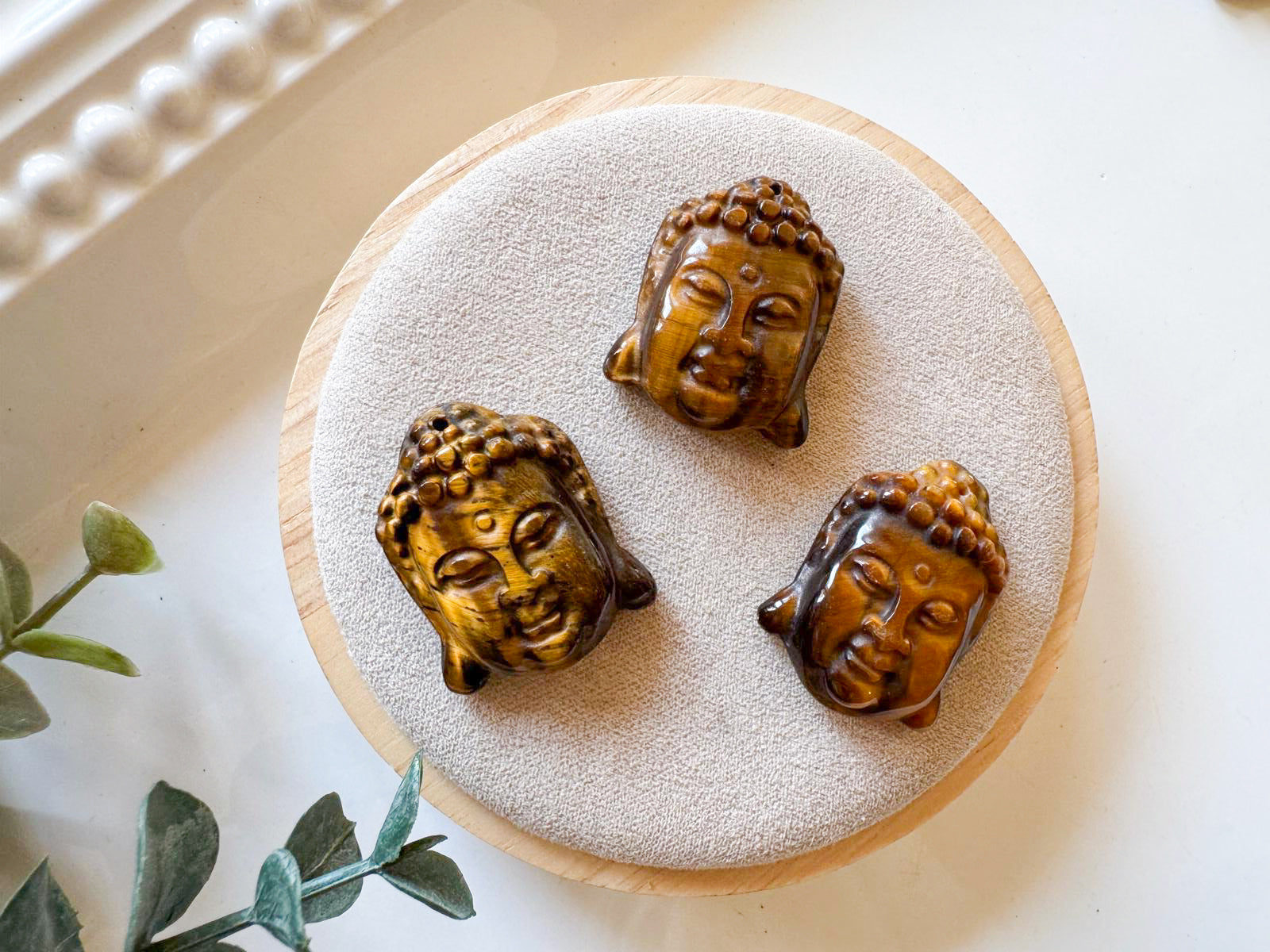 Tiger Eye Buddha Carving || 1"
