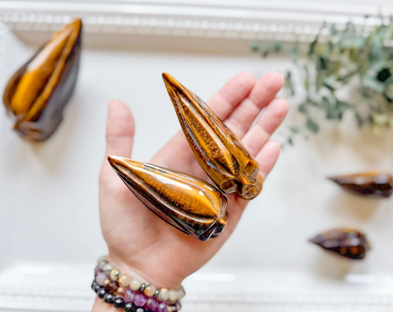 Tiger Eye Traveler Skull || Brazil