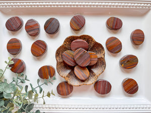 Tiger Iron Flat Palm Stone
