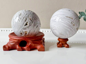 Tree of Life Roots Wooden Sphere Stand