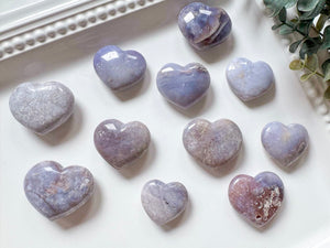Violet Agate Heart