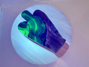 Volcanic Fluorescent Agate Angel || 4"
