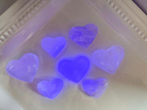 White Fluorite Heart