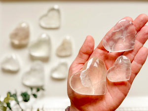 White Fluorite Heart