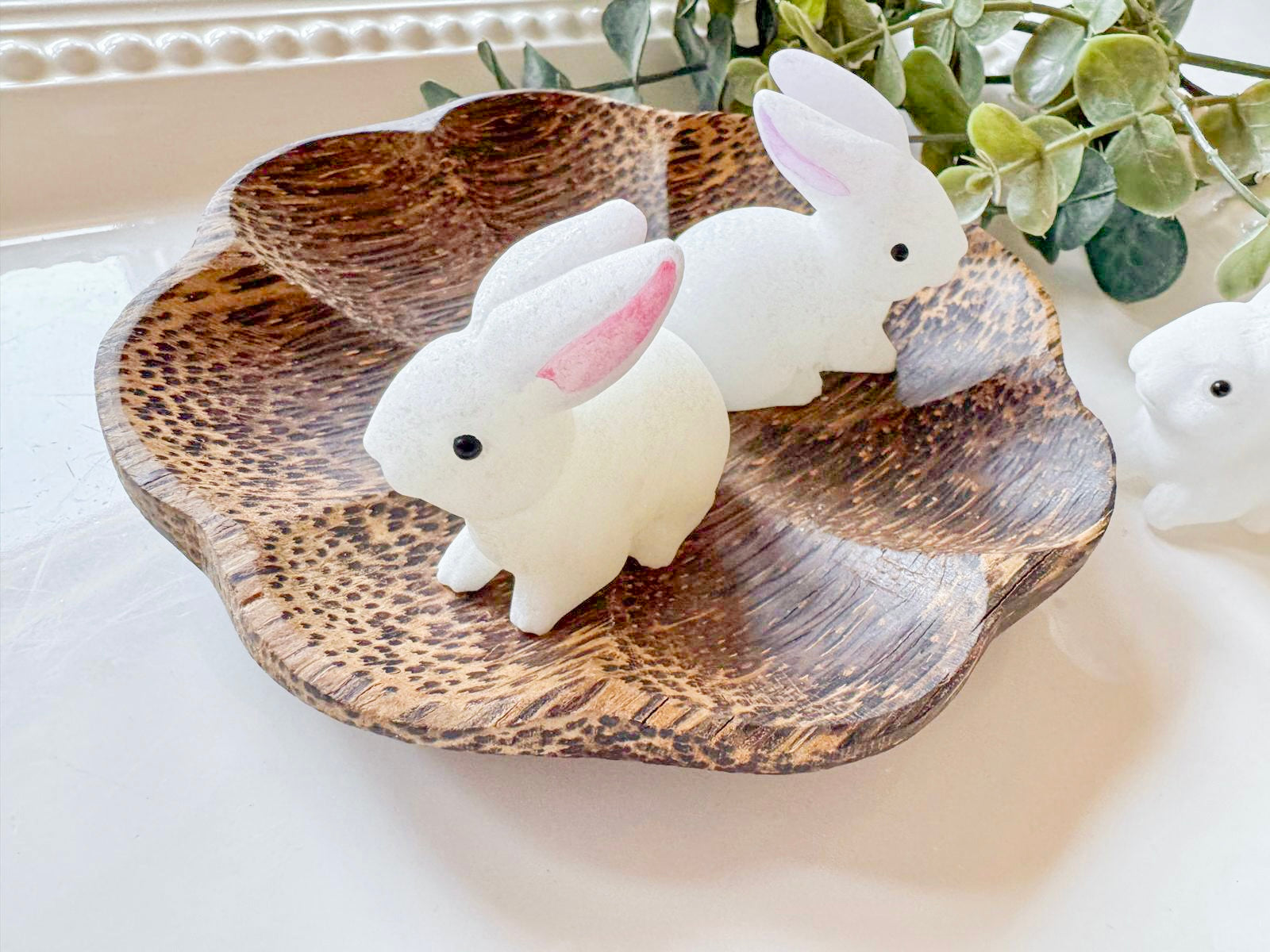 White Jade Bunny Carving