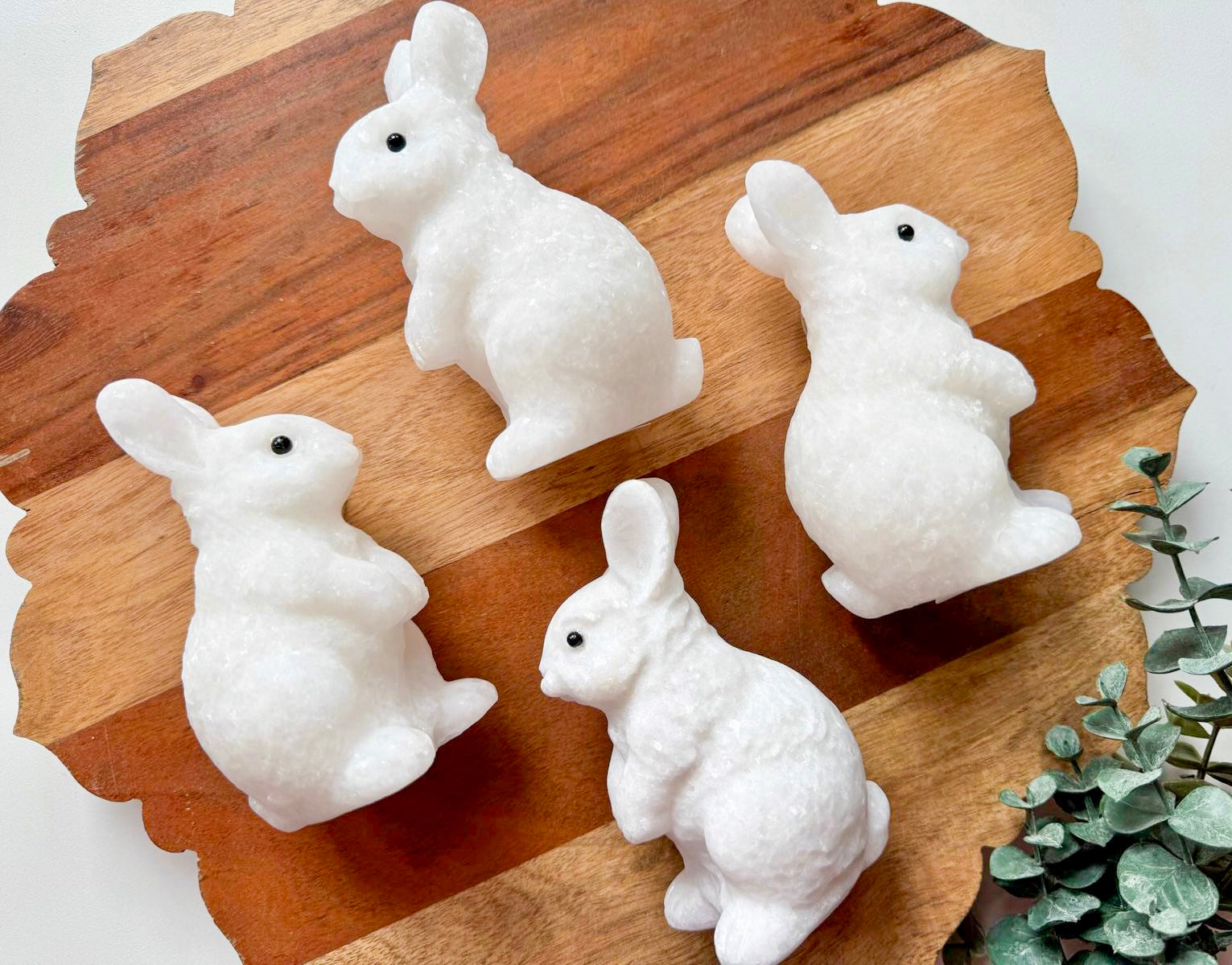  White Jade Rabbit  Carving