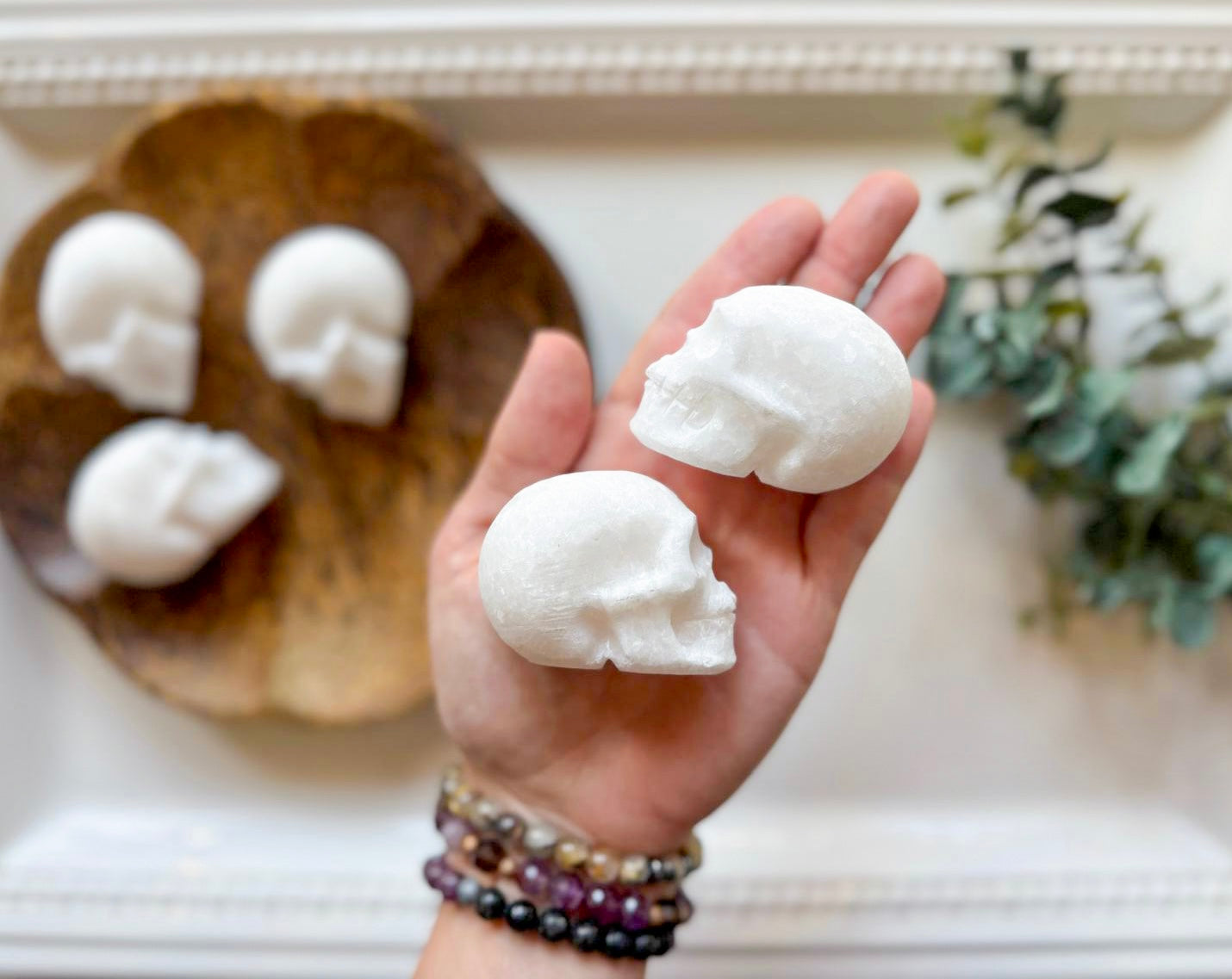 White Jade Skull