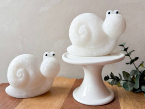 White Jade Snail Carving