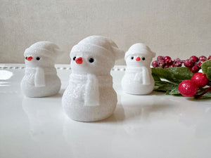 White Jade Snowman Carving
