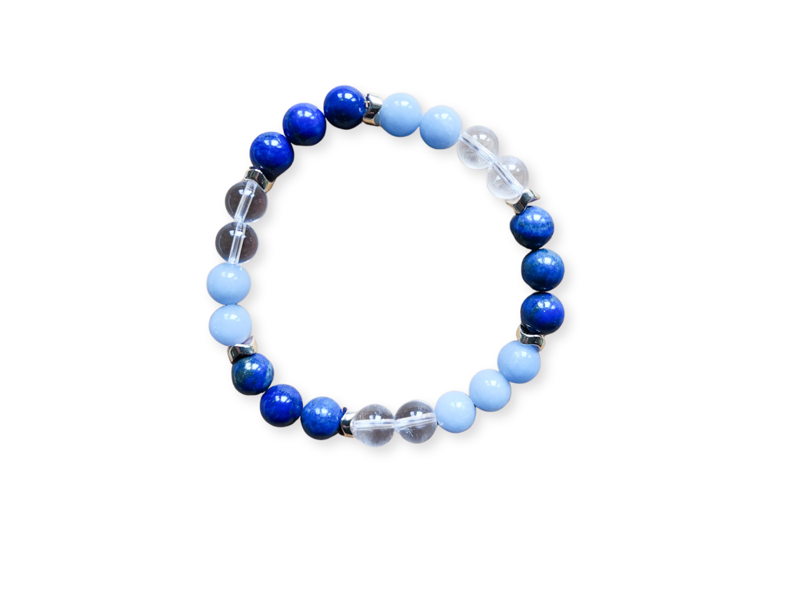 Wizard Collection - Blue House || Lapis Lazuli, Angelite, Clear Quartz