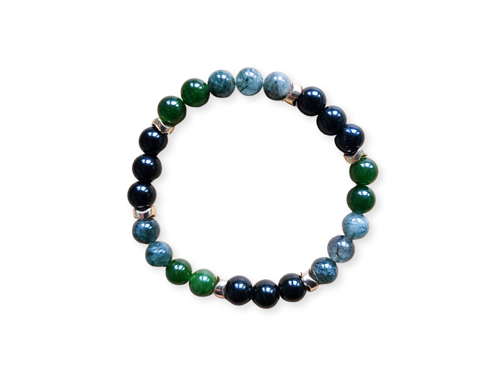 Wizard Collection - Green House || Green Quartz, Jade, Onyx