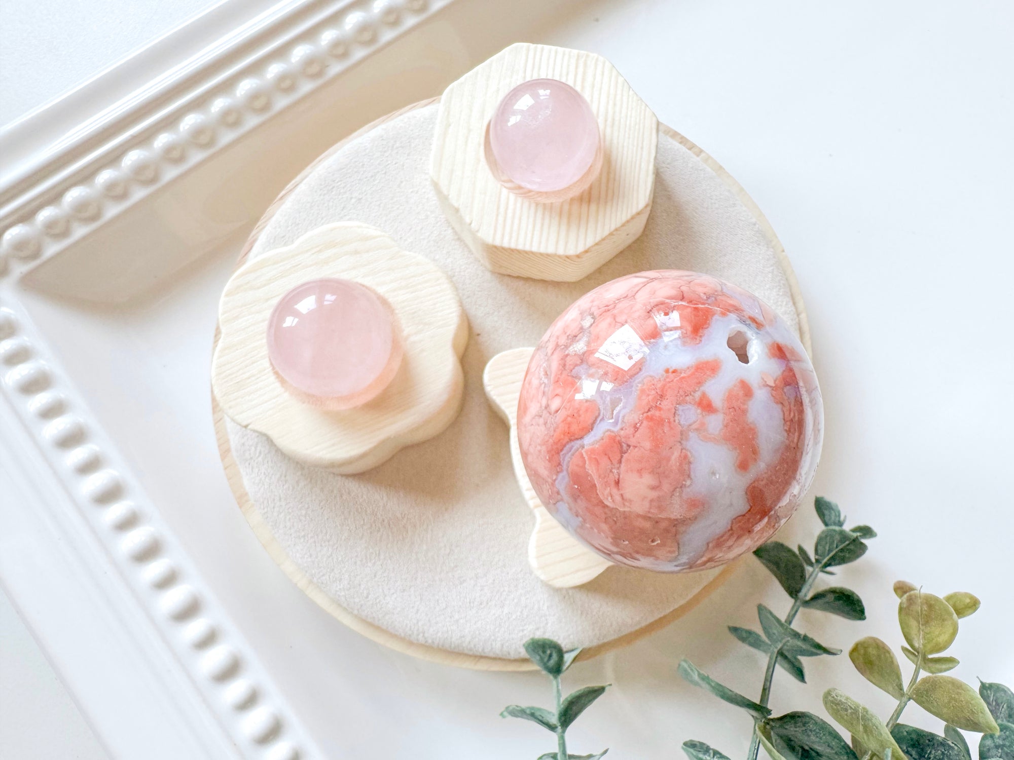 Wood Sphere Holder || Assorted Shapes
