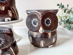 Wooden Owl Set || Indonesia