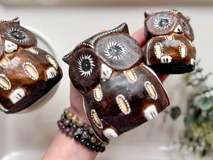 Wooden Owl Set || Indonesia