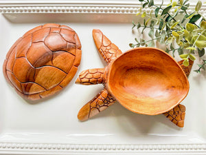 Wooden Turtle Trinket Box || Bali