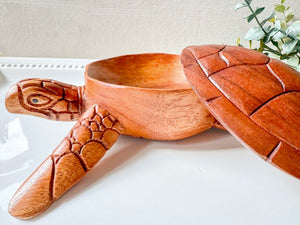 Wooden Turtle Trinket Box || Bali