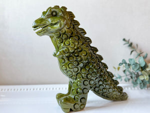 Xiuyan Jade Monster Dinosaur Guardian Carving