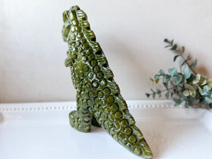 Xiuyan Jade Monster Dinosaur Guardian Carving