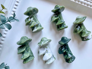 Xiuyan Jade Mushroom Family Carving