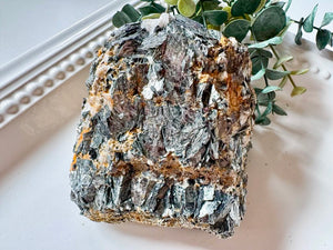 Yellow Tourmaline & Black Mica Specimens