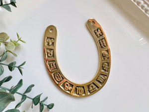 Zodiac Brass Horse Shoe