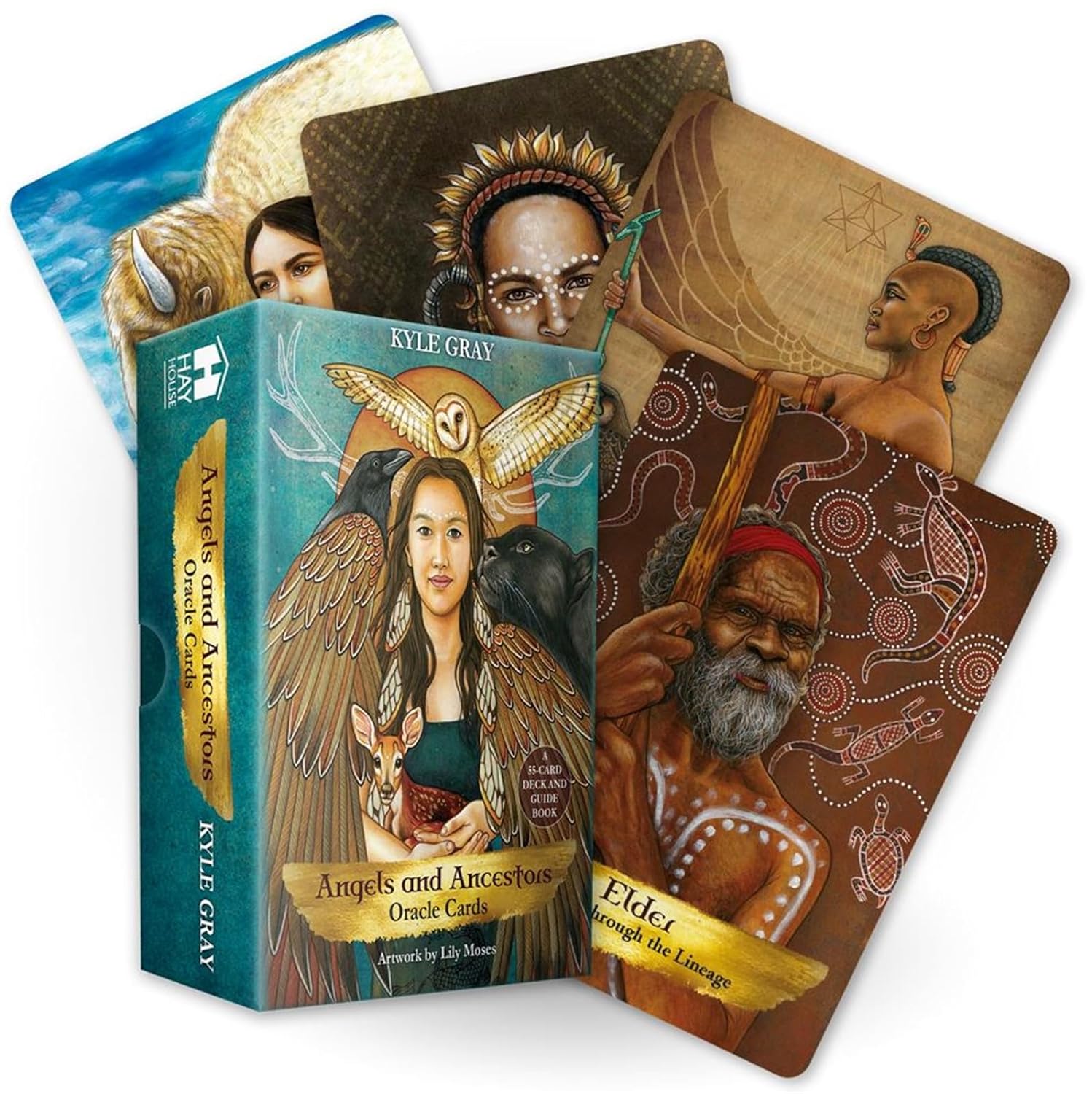 Angels & Ancestors Oracle Cards & Guidebook || Kyle Gray
