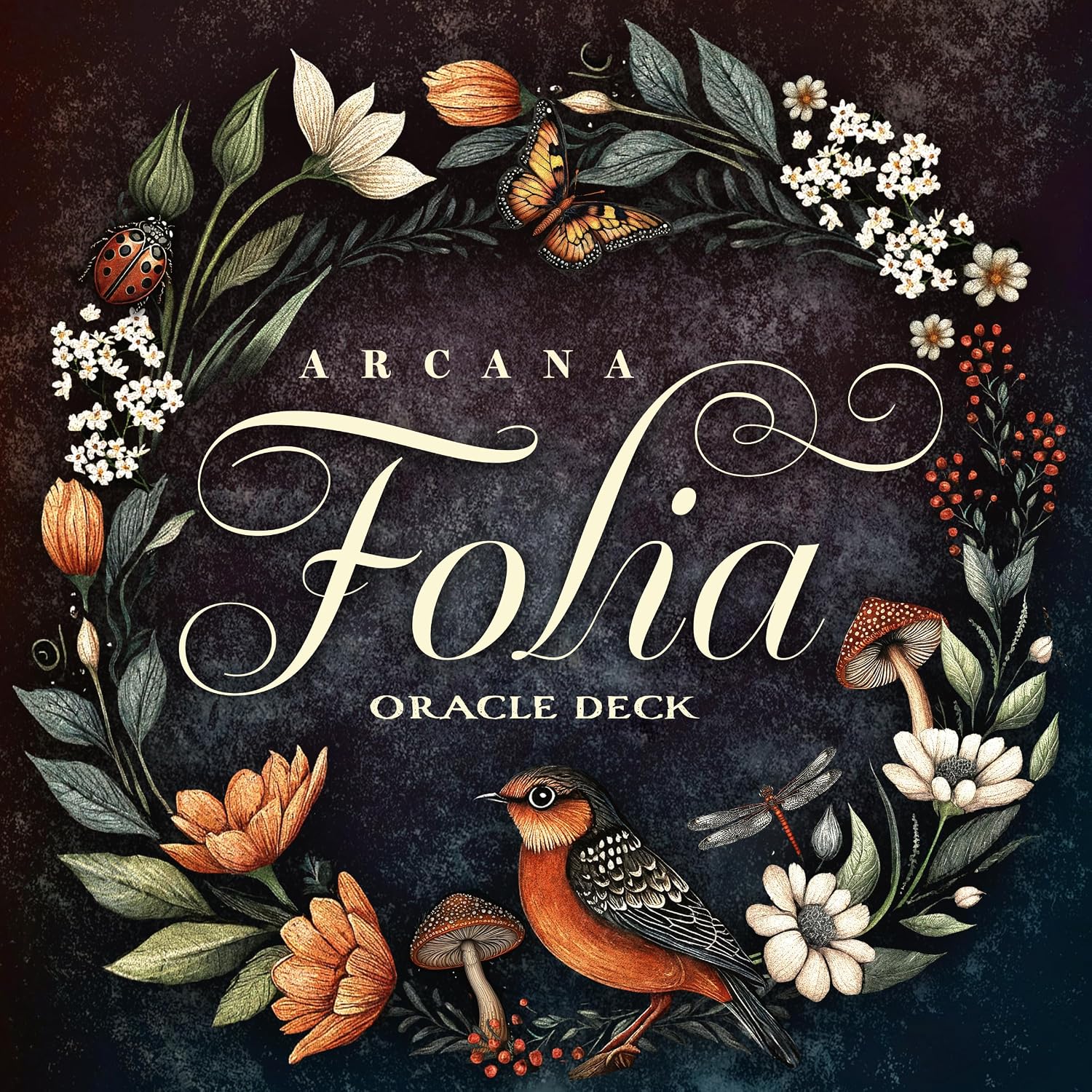 Arcana Folia Oracle Deck: 50-Card Round Deck, Nature-Inspired Artwork, Channel Plant Energy, Divination and Inspiration, Includes 72-page Illustrated Guidebook || Nora Paskaleva