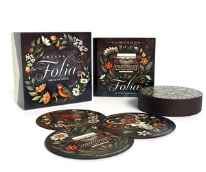 Arcana Folia Oracle Deck: 50-Card Round Deck, Nature-Inspired Artwork, Channel Plant Energy, Divination and Inspiration, Includes 72-page Illustrated Guidebook || Nora Paskaleva