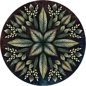 Arcana Folia Oracle Deck: 50-Card Round Deck, Nature-Inspired Artwork, Channel Plant Energy, Divination and Inspiration, Includes 72-page Illustrated Guidebook || Nora Paskaleva
