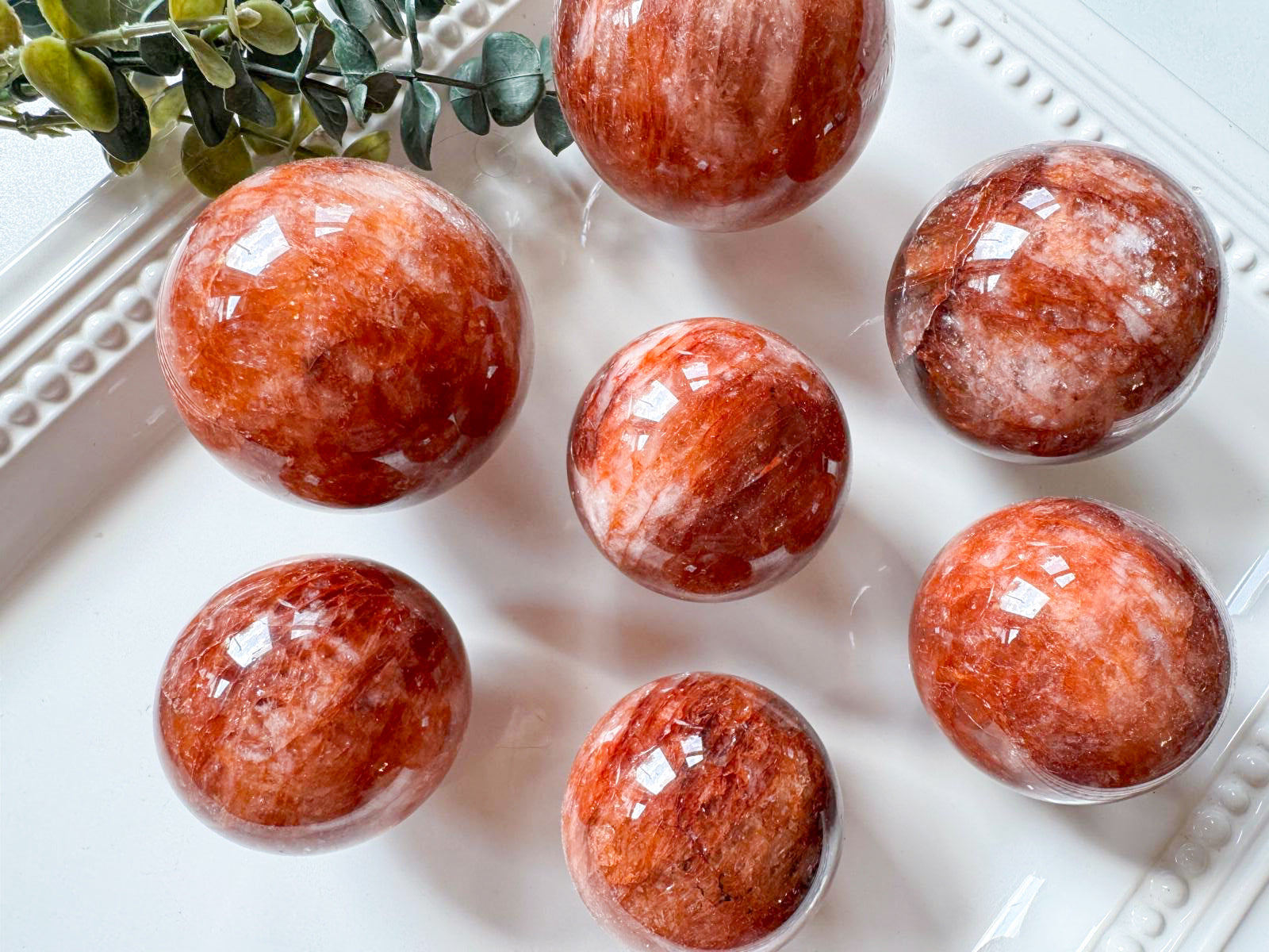 Hematoid (Fire) Quartz Sphere