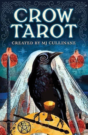 Crow Tarot: 78-Card Rider-Waite® Style Tarot Deck with Mystical Crow & Raven Artwork – Includes Guidebook, Intuitive Meanings, and Custom Spread for Beginners & Experts || MJ Cullinane