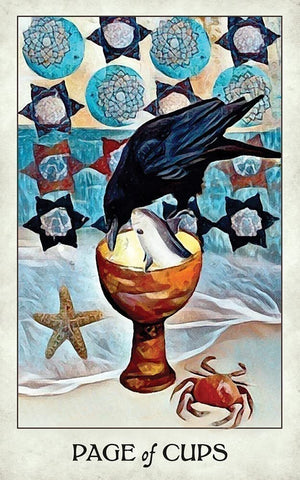 Crow Tarot: 78-Card Rider-Waite® Style Tarot Deck with Mystical Crow & Raven Artwork – Includes Guidebook, Intuitive Meanings, and Custom Spread for Beginners & Experts || MJ Cullinane