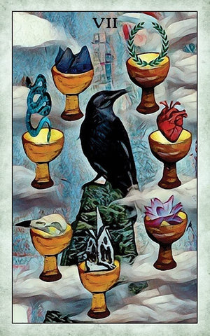 Crow Tarot: 78-Card Rider-Waite® Style Tarot Deck with Mystical Crow & Raven Artwork – Includes Guidebook, Intuitive Meanings, and Custom Spread for Beginners & Experts || MJ Cullinane