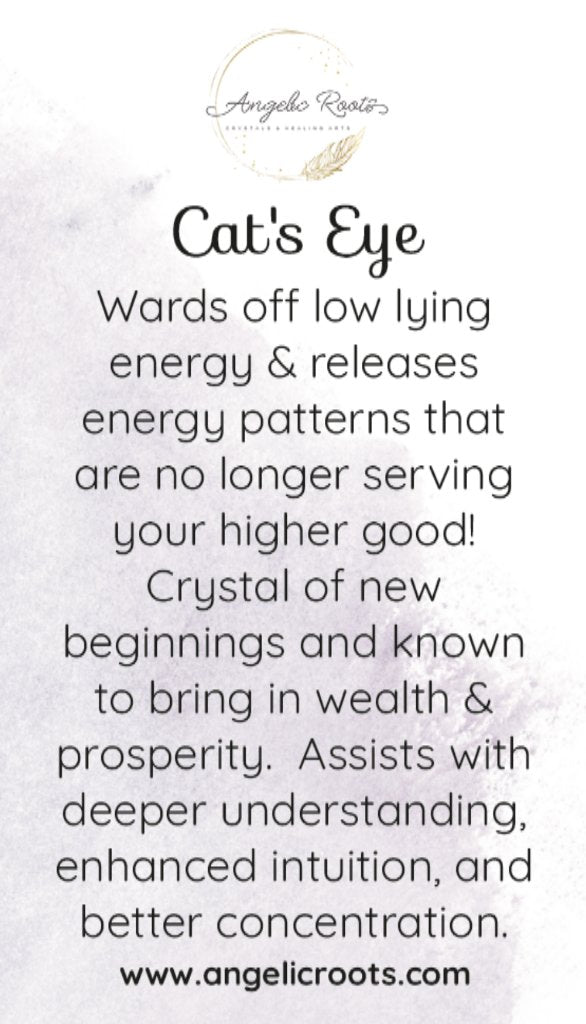Cat's Eye Crystal Card