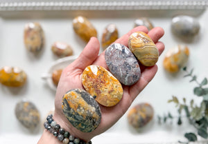 crazy lace agate palm stone