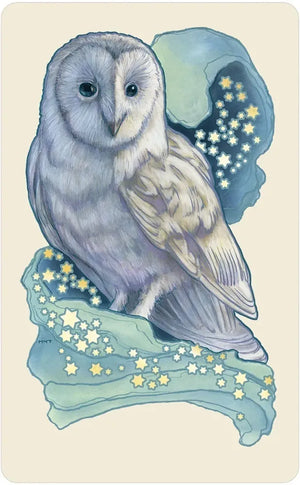 Dreamscape Oracle: Deluxe 32-Card Art Nouveau Deck with Gold-Foil Stamping, Animal Spirit Guides, Mythology, Messages from the Dream Realm, Ancestral Wisdom || Matt Hughes