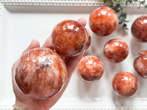 Hematoid (Fire) Quartz Sphere