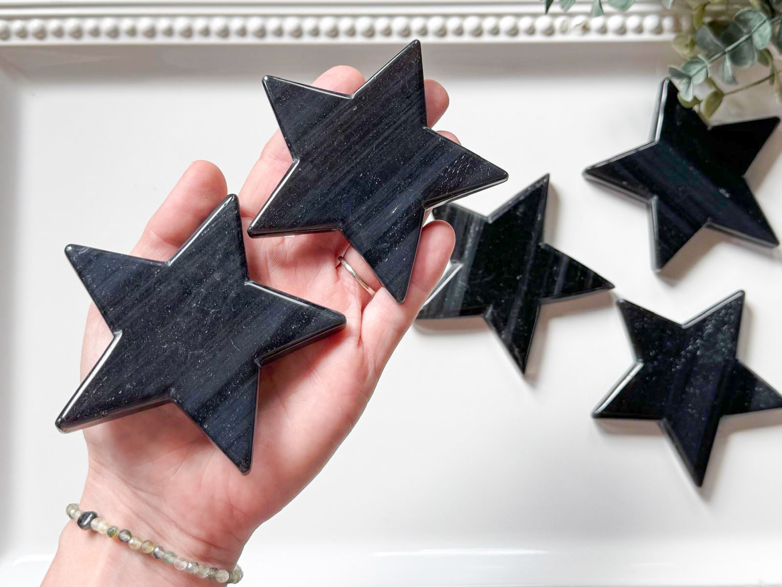 Ice Obsidian Star Carving