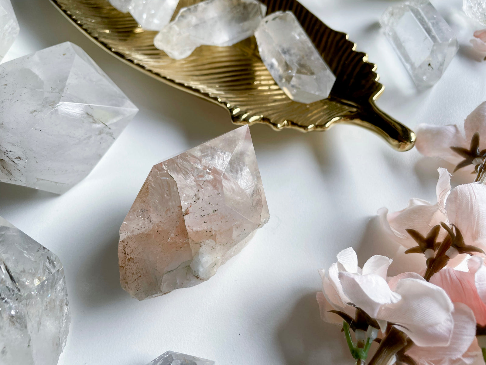 Raw & Polished Clear Quartz Points || India