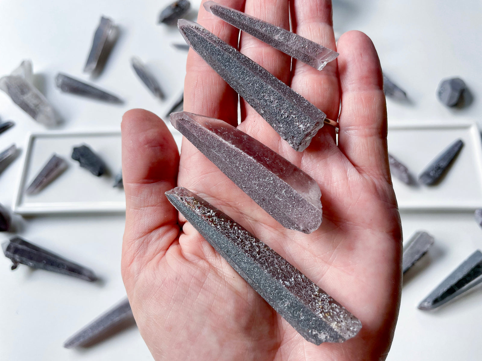 Laser Quartz with Lithium & Hematite || Rare