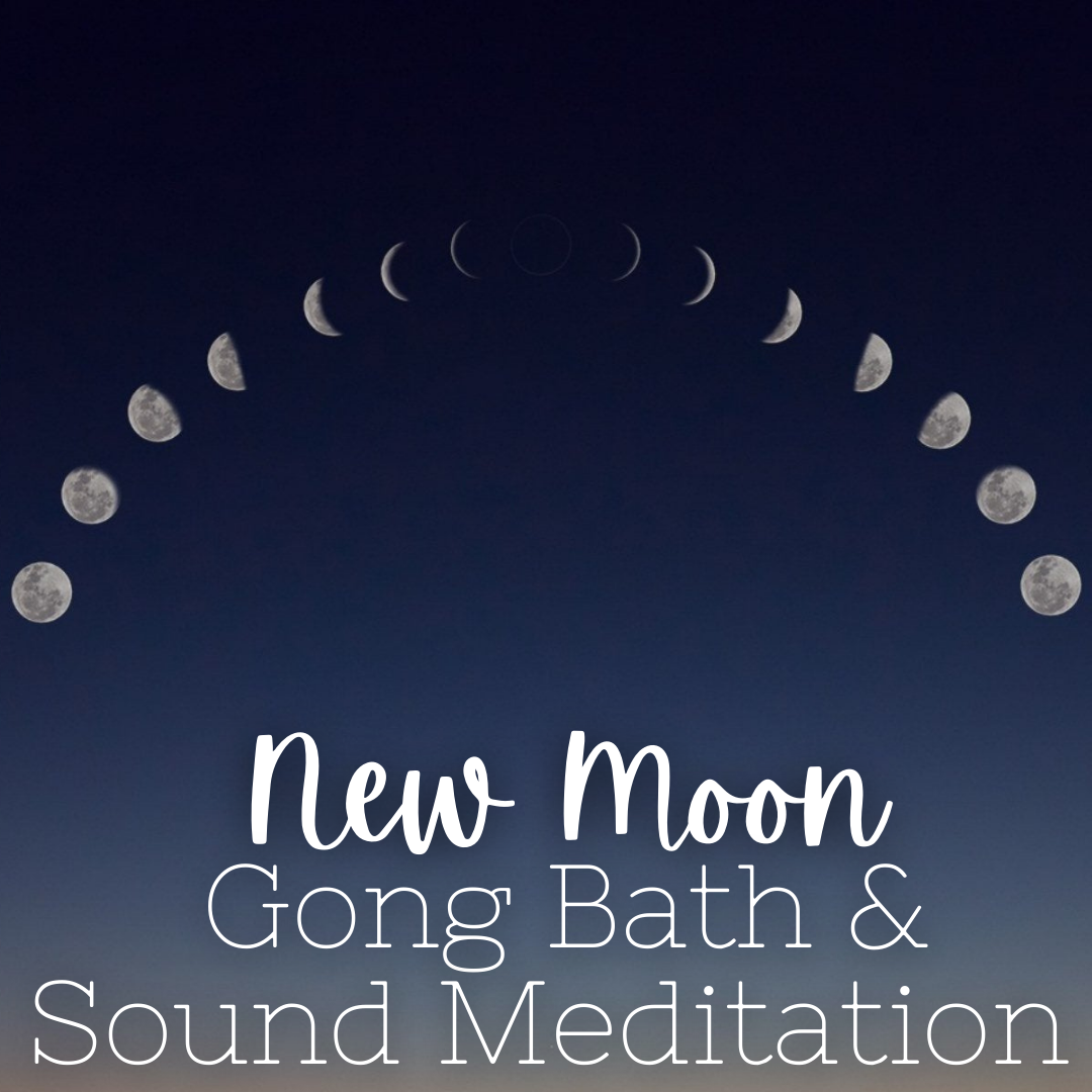 New Moon Gong Bath & Sound Meditation - Monday, April 8 7pm-8:30pm