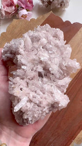 Pink Lemurian Colombian Quartz Cluster