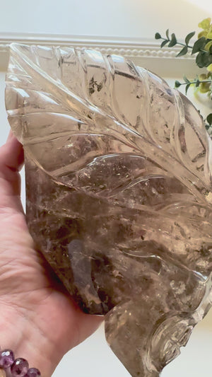 Smoky Quartz Traveler with Feathers || Brazil || Pitico