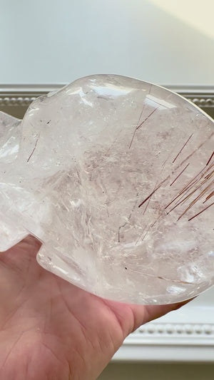 Copper Rutile Clear Quartz Skull || Brazil || Pitico