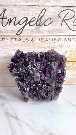 Purple Cubic Fluorite Showpiece Specimen || Anhui Province, China