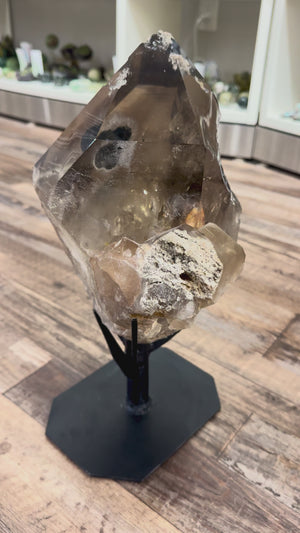 Smoky Quartz Free Form on Stand