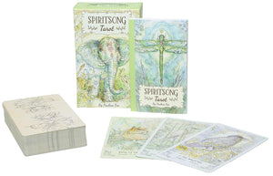 Spiritsong Tarot: 78-Card Tarot Deck with Animal Spirit Guides, Shamanic Symbolism, Hand-Drawn Visionary Artwork, Divine Guidance, 108-Page Guidebook