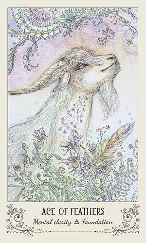 Spiritsong Tarot: 78-Card Tarot Deck with Animal Spirit Guides, Shamanic Symbolism, Hand-Drawn Visionary Artwork, Divine Guidance, 108-Page Guidebook
