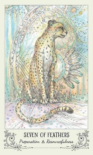 Spiritsong Tarot: 78-Card Tarot Deck with Animal Spirit Guides, Shamanic Symbolism, Hand-Drawn Visionary Artwork, Divine Guidance, 108-Page Guidebook